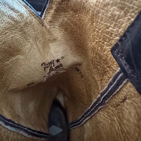 Tony Lama Tan Leather Boots - Picture 7 of 9